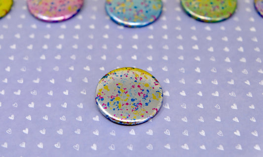 Creative Cute and Colourful Badge - Spring/Summer Collection - Pastel Printed Button Badges