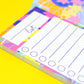 Bold Botanicals List Pads - List Note Pads with 50 Tear Away Pages - To Do List Pads Available In 3 Designs