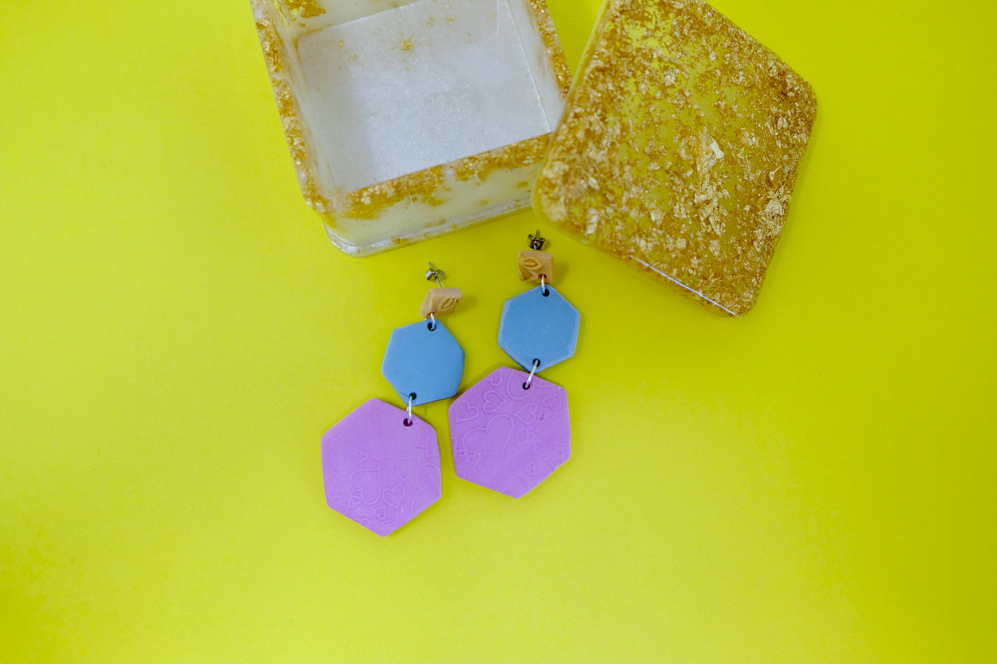 Imperfectly Perfect Seconds - Handmade Polymer Clay Earrings - Assorted Colourful Geometric Earrings