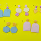 Imperfectly Perfect Seconds - Handmade Polymer Clay Earrings - Assorted Colourful Geometric Earrings