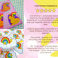 Positive Self Love Rainbow Bookmark - LGBTQ+ Pride Bookmark - LGBTQIA Ally Book Lovers Bookmark