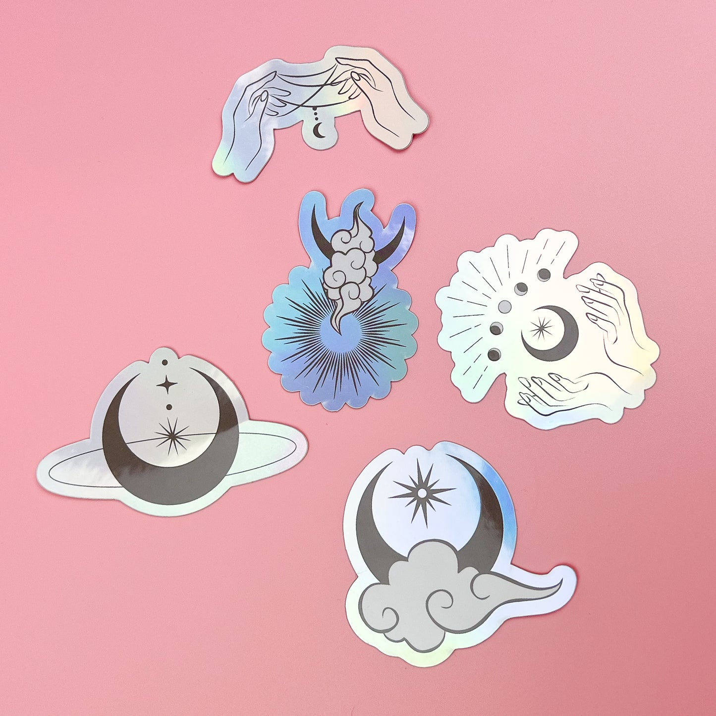 Sacred Luna Holographic Sticker Pack
