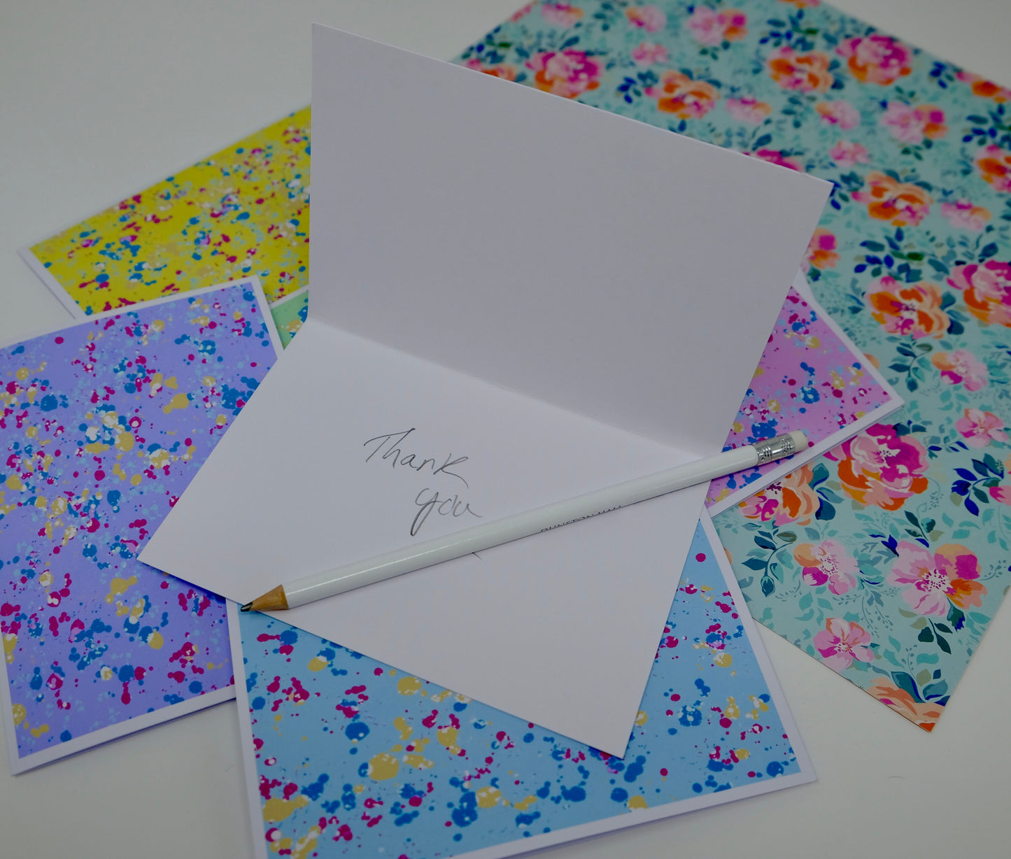 Creative Cute and Colourful Pastel Note Cards Collection - Blank Cards with Envelopes- Greeting Cards - Thank You Notes