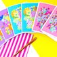 Original Colourful Floral Note Cards Collection - Blank Cards with Envelopes- Greeting Cards - Thank You Notes