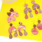 One Off Handmade Polymer Clay Earrings - Assorted Hearts and Rainbows Earrings - Valentine's Day Collection