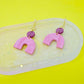 One Off Handmade Polymer Clay Earrings - Assorted Hearts and Rainbows Earrings - Valentine's Day Collection - Imperfectly Perfect Seconds