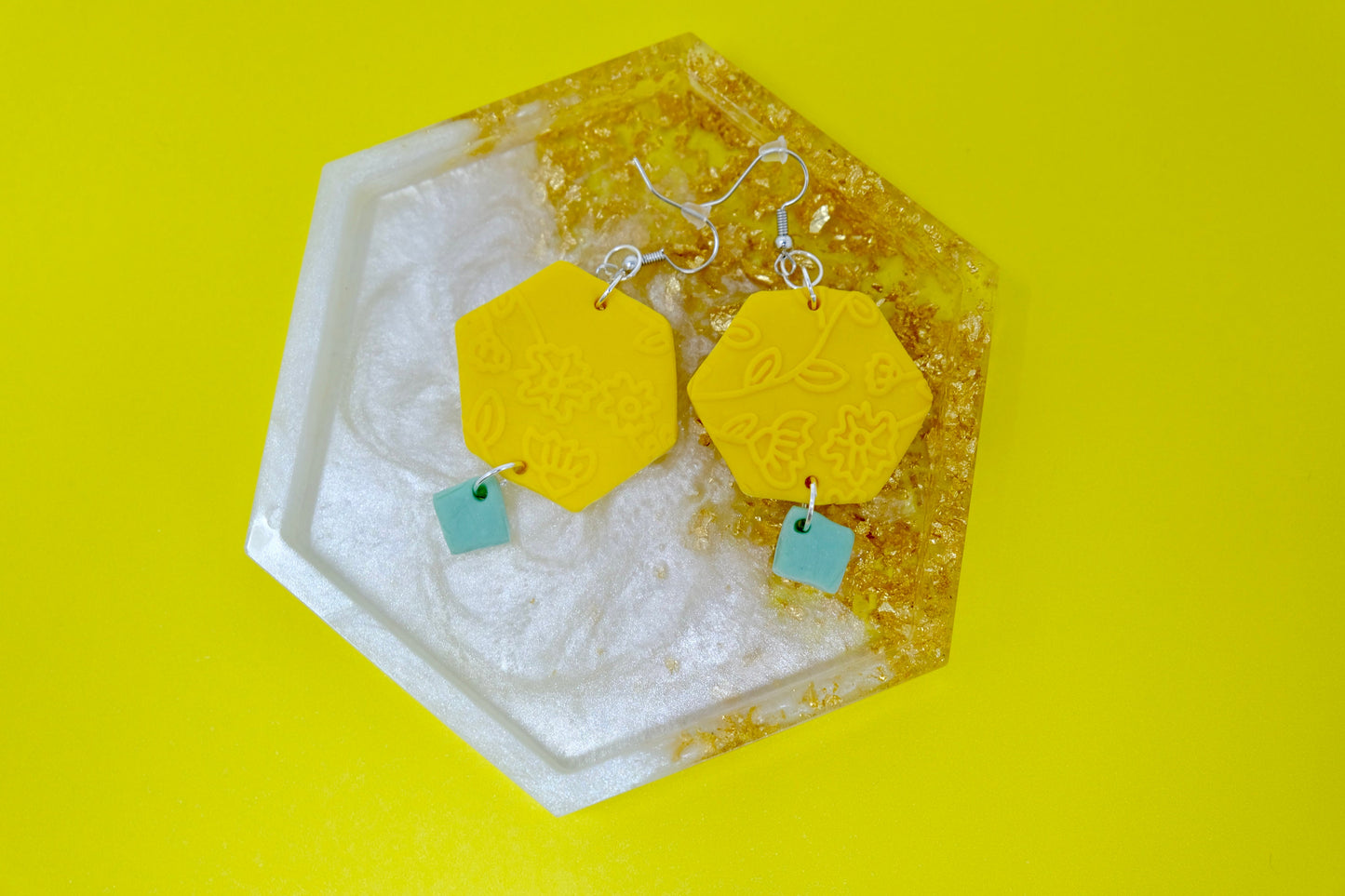 Imperfectly Perfect Handmade Polymer Clay Earrings - Assorted Colourful Geometric Earrings