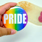 Rainbow Pocket Mirrors - PRIDE LGBTQIA+ Love Is Love Hand Held Mirror - Large Beauty Compact