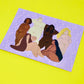 Nude Plus Sized Body Positive Babes Art Print - Positive Self Image Heavyweight Print - Self Love Wall Art Print