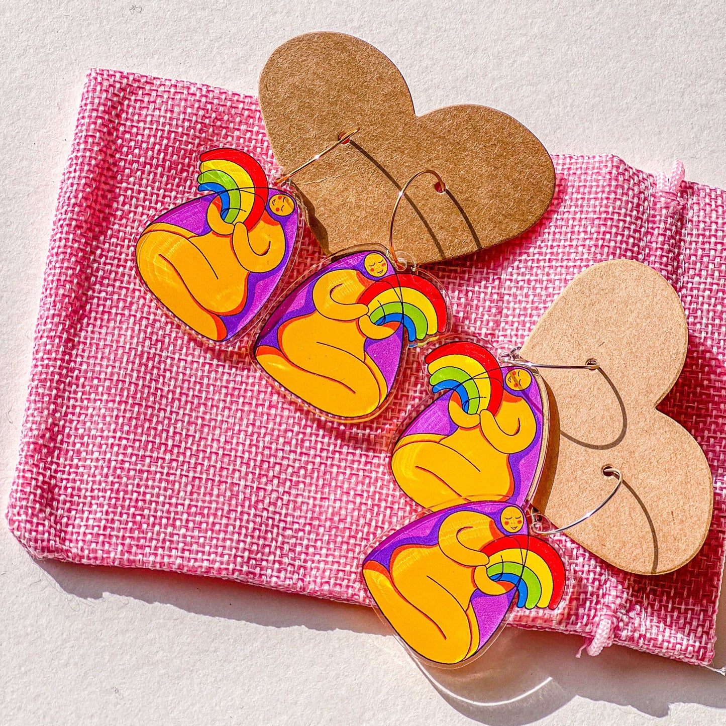 Live With Pride Decal - Rainbow Holographic Rainbow Lady Sticker - LGBTQ Pride Sticker